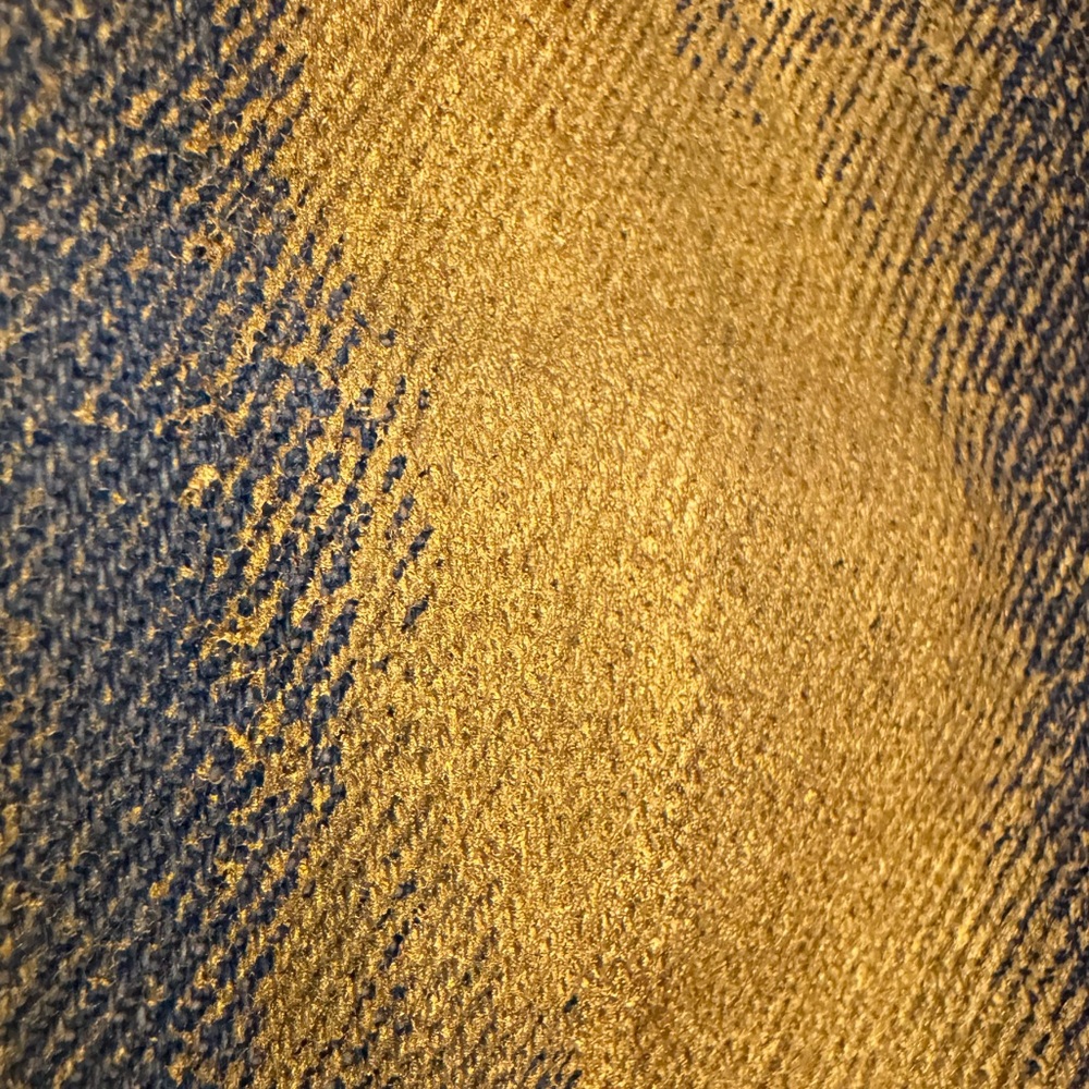 Distressed Hand-Painted Denim Maxi Duster Jacket w. Gold Finish - Picture 2 of 16